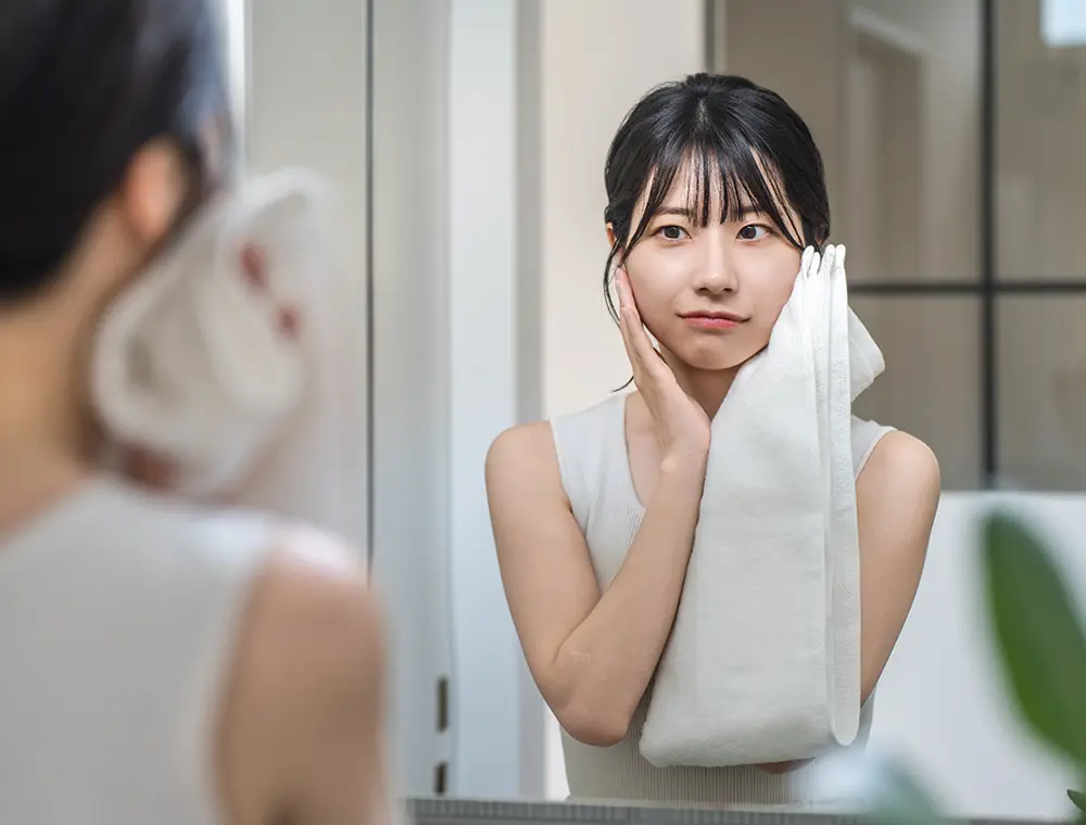 dry skin after washing face