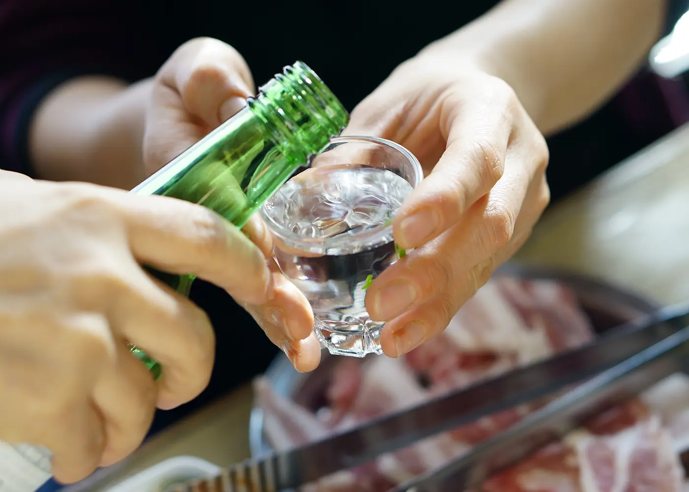 How to drink soju